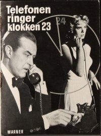 6b584 DIAL M FOR MURDER Danish program '55 Alfred Hitchcock, Grace Kelly, different images!