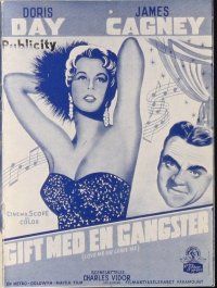 6b620 LOVE ME OR LEAVE ME Danish program '55 Doris Day as Ruth Etting, James Cagney, different!