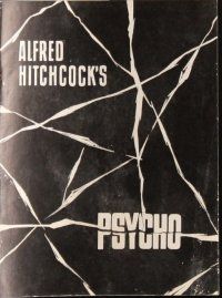 6b641 PSYCHO Danish program '61 Janet Leigh, Anthony Perkins, Alfred Hitchcock, different!