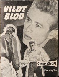 6b644 REBEL WITHOUT A CAUSE Danish program '58 Nicholas Ray, different images of James Dean!