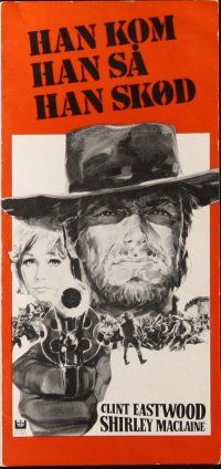 6b667 TWO MULES FOR SISTER SARA Danish program '70 Clint Eastwood & Shirley MacLaine, different!