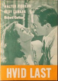 6b672 WHITE CARGO Danish program '53 sexy Hedy Lamarr as Tondelayo, Walter Pidgeon, different!