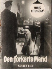 6b676 WRONG MAN Danish program '60 Henry Fonda, Vera Miles, Alfred Hitchcock, different!
