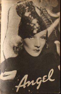 6b531 ANGEL English program '37 Marlene Dietrich, Melvyn Douglas, directed by Ernst Lubitsch!