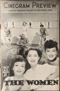 6b553 WOMEN English program '39 Joan Crawford, Rosalind Russell, Norma Shearer, Paulette Goddard