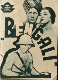 6b683 LIVES OF A BENGAL LANCER Polish herald '35 different images of Gary Cooper & Franchot Tone!