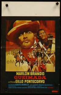 5z041 BURN Belgian '70 Marlon Brando profiteers from war, directed by Gillo Pontecorvo!