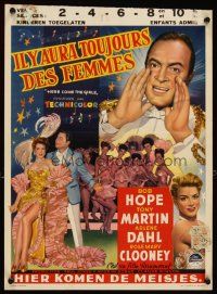 5z113 HERE COME THE GIRLS Belgian '55 Bob Hope, Tony Martin, Arlene Dahl & beautiful showgirls!