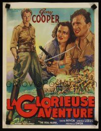 5z197 REAL GLORY Belgian '40s Gary Cooper, the story of a U.S. Army doctor's adventures!