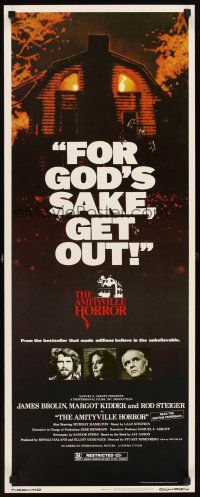 5z437 AMITYVILLE HORROR insert '79 great image of haunted house, for God's sake get out!