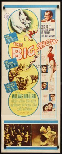 5z455 BIG SHOW insert '61 sexy Esther Williams & Cliff Robertson at circus, plus Ed Sullivan!