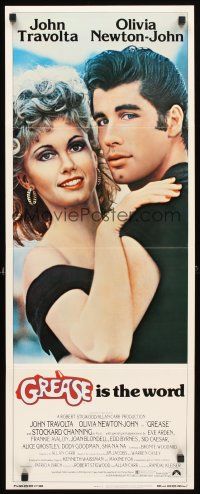 5z541 GREASE insert '78 close up of John Travolta & Olivia Newton-John in a most classic musical!