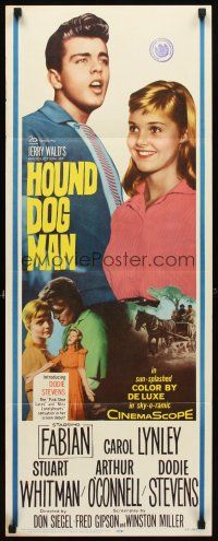5z557 HOUND-DOG MAN insert '59 Fabian starring in his first movie with pretty Carol Lynley!
