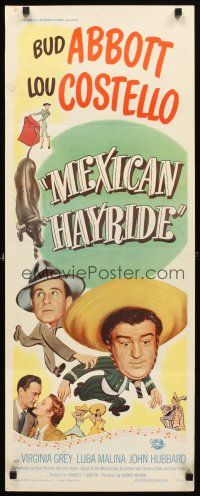 5z604 MEXICAN HAYRIDE insert '48 matador Bud Abbott & Lou Costello in Mexico, great art!