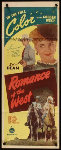 5z676 ROMANCE OF THE WEST insert '46 great images of singin' cowboy Eddie Dean!