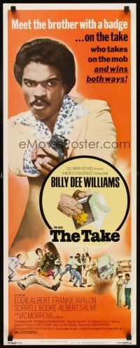 5z740 TAKE insert '74 Billy Dee Williams is a brother who takes on the mob and wins both ways!