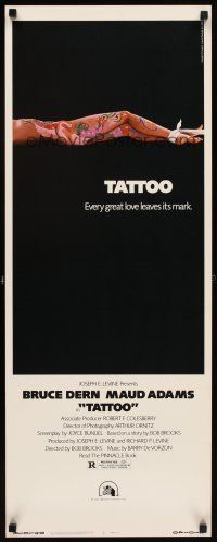 5z744 TATTOO insert '81 Bruce Dern, every love leaves its mark, sexy body art & bondage image!