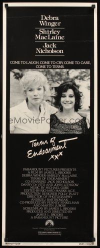 5z749 TERMS OF ENDEARMENT insert '83 great close up of Shirley MacLaine & Debra Winger!
