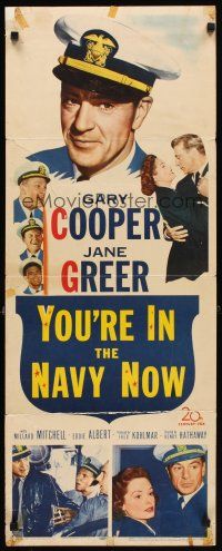 5z803 YOU'RE IN THE NAVY NOW insert '51 officer Gary Cooper blows his top, different image!