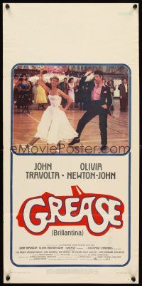 5z342 GREASE Italian locandina '78 John Travolta & Olivia Newton-John classic musical!
