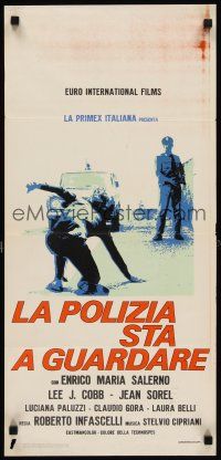 5z344 GREAT KIDNAPPING Italian locandina '73 Enrico Maria Salerno, Lee J. Cobb, crime action!