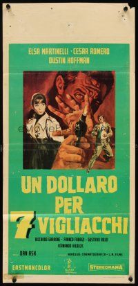 5z365 MADIGAN'S MILLIONS Italian locandina '68 detective Dustin Hoffman in a post-Graduate role!