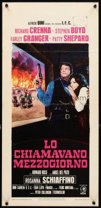 5z366 MAN CALLED NOON Italian locandina '73 Louis L'Amour, Nistri art of gunfighter Richard Crenna