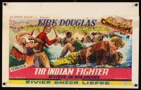 6a019 INDIAN FIGHTER Belgian '55 art of fighting Kirk Douglas, romancing Elsa Martinelli!