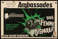 6a020 LADY VANISHES Belgian R60s cool different art of Alfred Hitchcock, Lockwood!