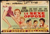 6a037 OPPOSITE SEX Belgian '56 June Allyson, Joan Collins, Ann Sheridan, sexy Ann Miller!