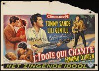 6a046 SING BOY SING Belgian '58 romantic close up of Tommy Sands & Lili Gentle, rock & roll!