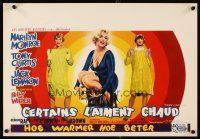 6a001 SOME LIKE IT HOT Belgian '59 sexy Marilyn Monroe with Tony Curtis & Jack Lemmon in drag!