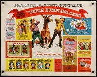 6a241 APPLE DUMPLING GANG 1/2sh '75 Disney, Don Knotts in the motion picture of profound nonsense!