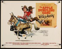 6a242 APPLE DUMPLING GANG RIDES AGAIN 1/2sh '79 wacky art of Don Knotts & Tim Conway on donkey!
