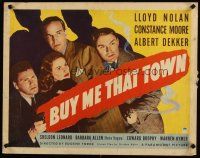 6a283 BUY ME THAT TOWN style A 1/2sh '41 Lloyd Nolan & Constance Moore in a brand new racket!