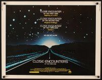 6a304 CLOSE ENCOUNTERS OF THE THIRD KIND 1/2sh '77 Steven Spielberg sci-fi classic!