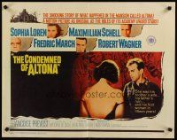 6a309 CONDEMNED OF ALTONA 1/2sh '63 Sophia Loren, Maximilian Schell, Fredric March, Robert Wagner