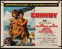 6a311 CONVOY 1/2sh '78 art of barechested trucker Kris Kristofferson & sexy Ali McGraw!