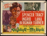 6a333 DR. JEKYLL & MR. HYDE style A 1/2sh R54 cool art of Spencer Tracy as half-man, half-monster!