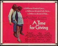 6a358 GENERATION 1/2sh '70 David Janssen, very pregnant Kim Darby, A Time for Giving!
