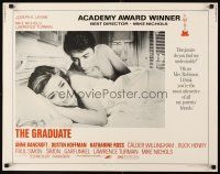 6a373 GRADUATE 1/2sh R72 classic image of Dustin Hoffman & Anne Bancroft in bed!