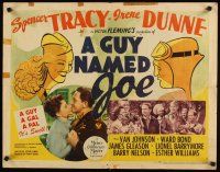 6a382 GUY NAMED JOE style B 1/2sh '44 WWII pilot Spencer Tracy loves Irene Dunne after death!