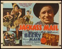 6a413 JACKASS MAIL 1/2sh '42 goofy Wallace Beery & Marjorie Main in showgirl outfit!