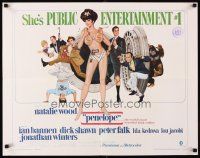 6a500 PENELOPE 1/2sh '66 sexiest artwork of Natalie Wood with big money bags and gun!