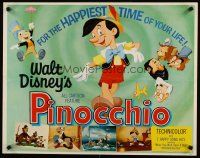 6a502 PINOCCHIO 1/2sh R62 Disney classic fantasy cartoon about a wooden boy who wants to be real!