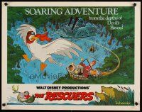 6a524 RESCUERS 1/2sh '77 Disney mouse mystery adventure cartoon from the depths of Devil's Bayou!