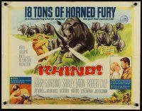 6a532 RHINO 1/2sh '64 Robert Culp & Shirley Eaton risk their lives in Africa to save it!