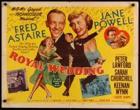 6a539 ROYAL WEDDING style A 1/2sh '51 great image of dancing Fred Astaire & sexy Jane Powell!