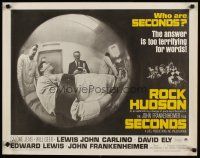 6a547 SECONDS 1/2sh '66 Rock Hudson, John Frankenheimer, too terrifying for words!