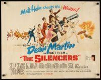 6a555 SILENCERS 1/2sh '66 outrageous sexy phallic imagery of Dean Martin & the Slaygirls!